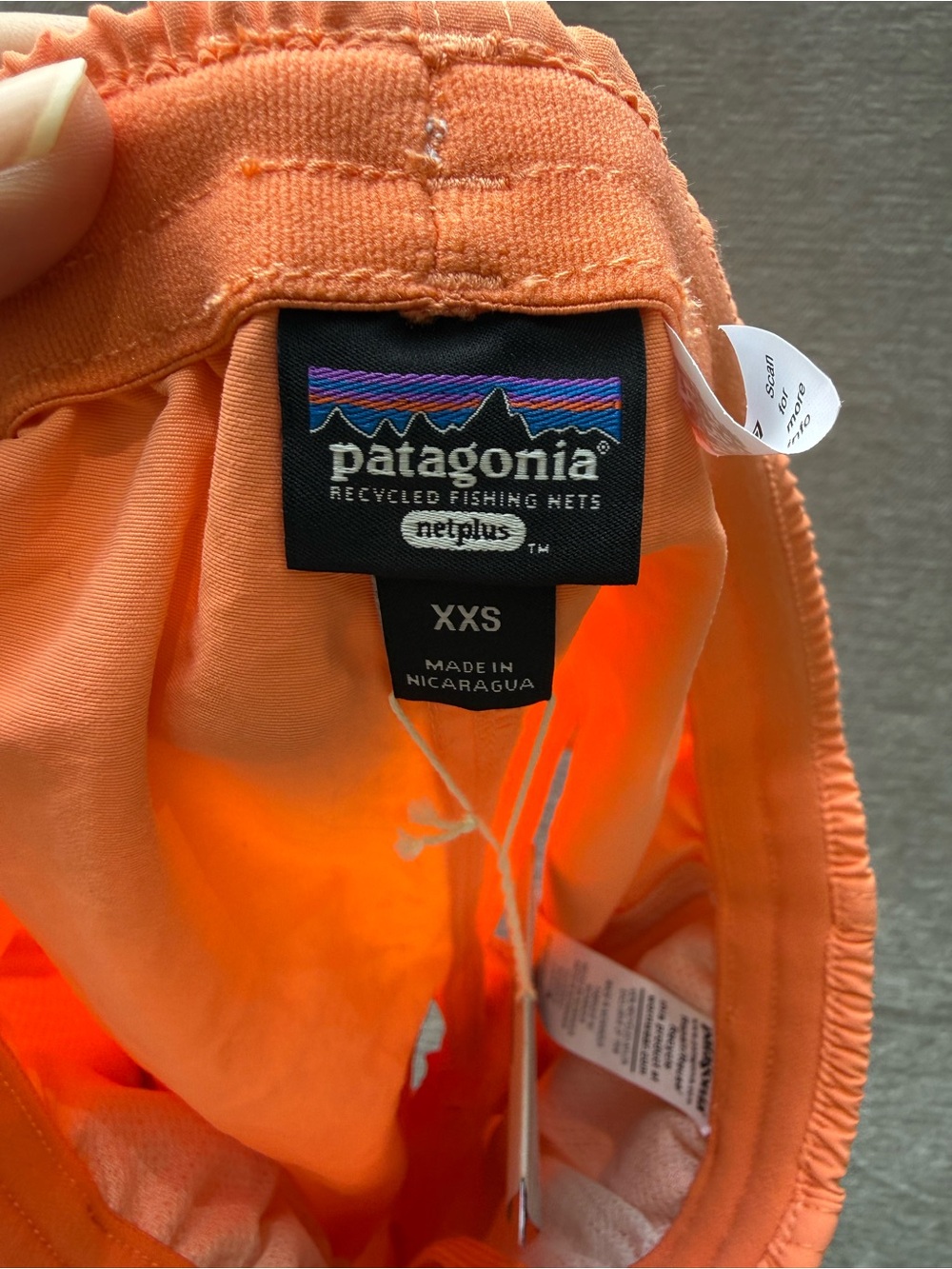 Patagonia Baggies 5” Shorts XXS Tigerlily Orange NWT NetPlus Relaxed Fit - Picture 4 of 11